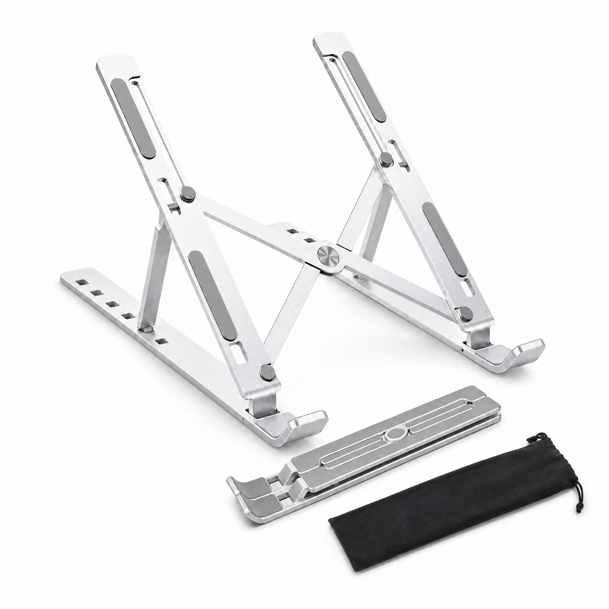 Aluminum Adjustable Laptop Stand for Desk - Foldable
