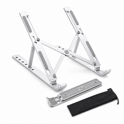 Aluminum Adjustable Laptop Stand for Desk - Foldable