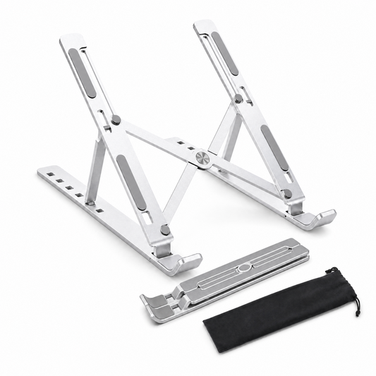 Aluminum Adjustable Laptop Stand for Desk - Foldable
